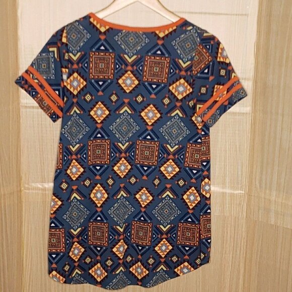 Lularoe Womens Blue Southwestern Tunic Top XS - Picture 2 of 5